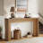 55" Farmhouse Console Table, Narrow Wooden Sofa Table For Entryway, Hallway, Living Room, Foyer-434904681