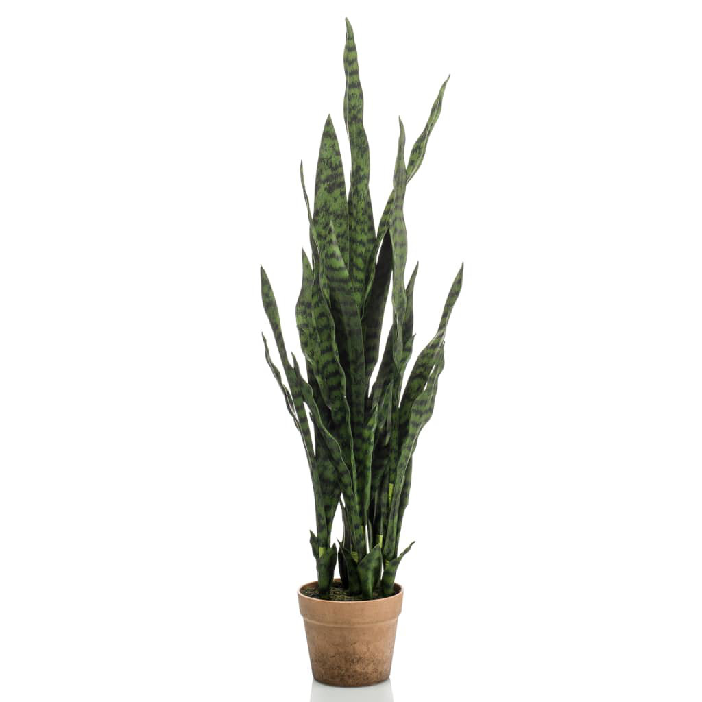 Künstliche Pflanze Emerald Sanseveria im Topf 84 cm