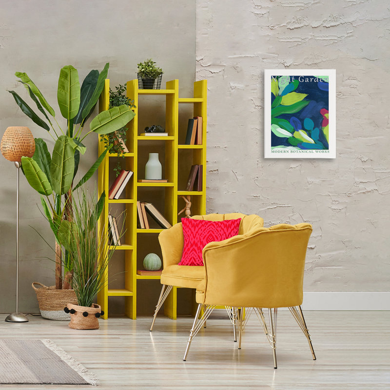  Art mural moderne sur toile par Modern Eric Botanicals par June Erica Vess, H 20 po x l 16 po