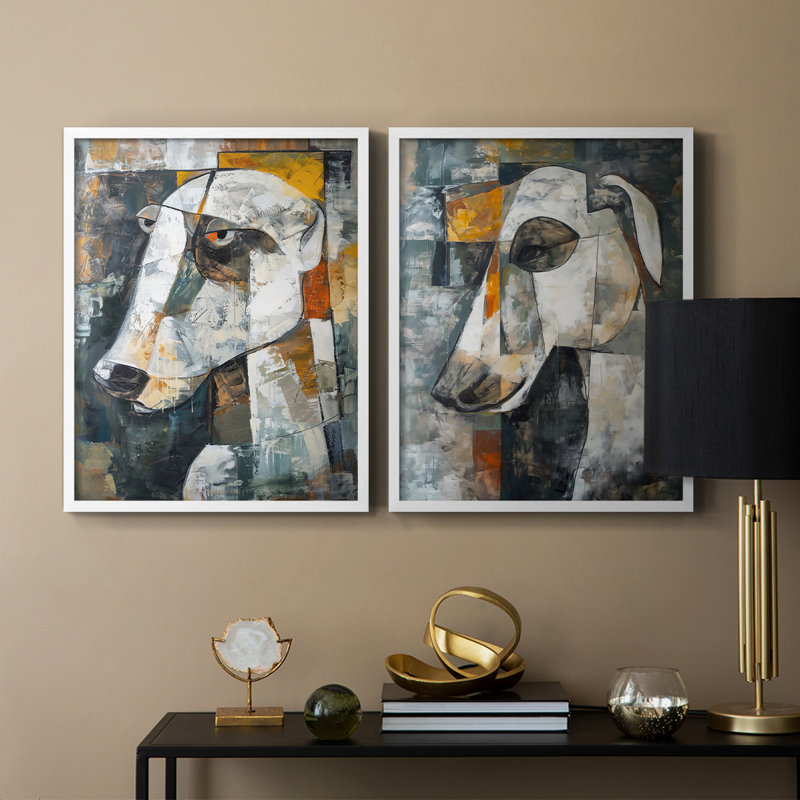 ANIMALS Series Cxxi - reproduction encadrée de qualité supérieure - prête à être accrochée - aucun clou requis - aucun clou requis