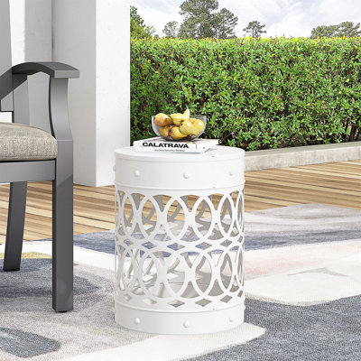 Table de bout d'extérieur en métal