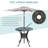 2 - Person Patio Dining Set Umbrella Hole Included Round Table