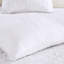 Couvre-lit réversible 3 pièces blanc - double / grand, 2 taies décoratives, rembourrage, microfibre lavable à la machine, rembourrage-131220589-131220593