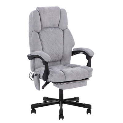 Adjustable Footrest and Lumbar Support Ergonomic Executive Office Chair by Latitude Run