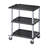 3-shelf Utility Cart 300 lbs 27.6 x 18.1-inch Service Cart with Wheels