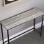 Sylvie 100Cm Industrial Style Slim Console Table With Metal Legs For Hallway and Living Room-2035697047