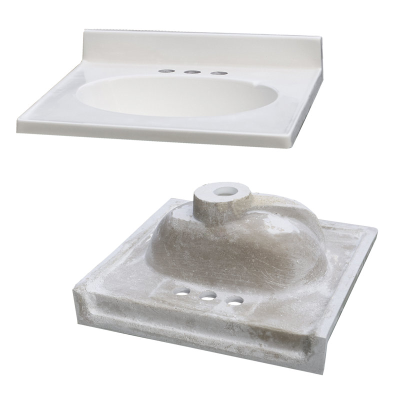 19'' Single Bathroom Vanity with Cultured Marble Top