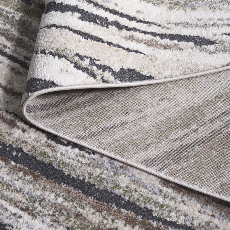 Fleurizard Opal Performance Abstract Rug, Rectangle 5'3" x 7'6"