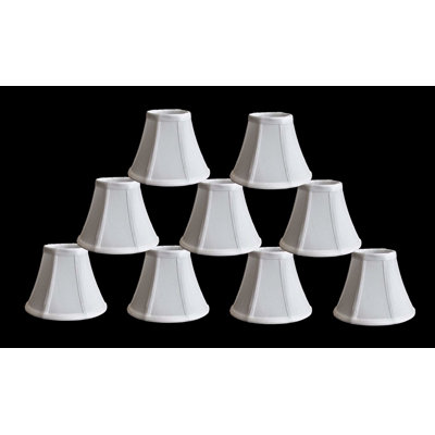 Abat-jour de candélabre en soie / shantung cloche 5 po (à pince)
