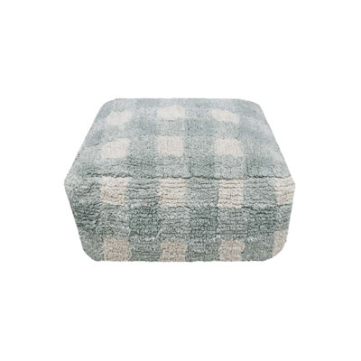 Vichy Square Pouf