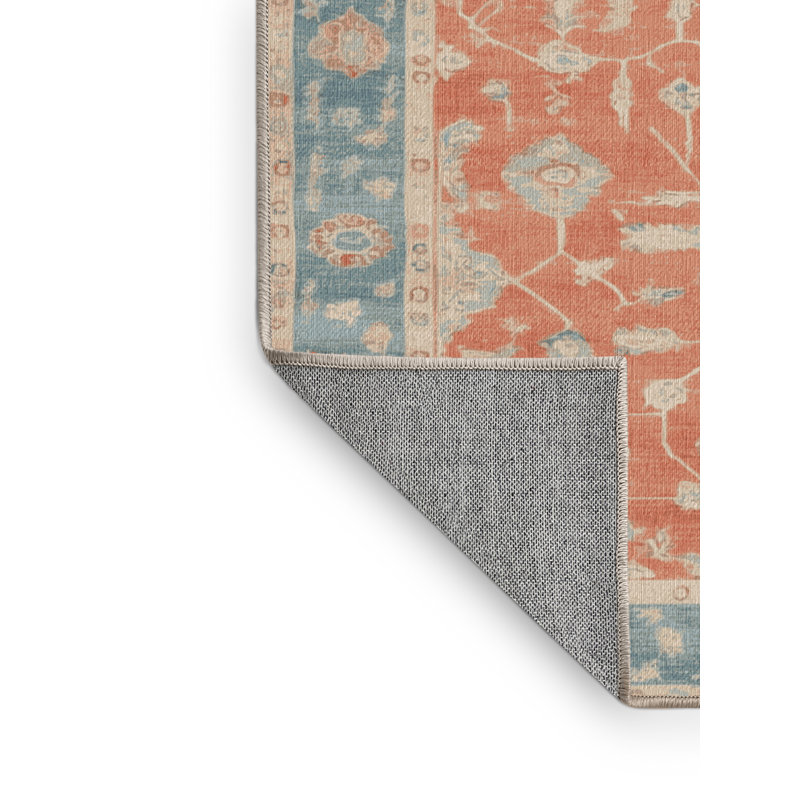 Machine Washable Overdyed Beige Area Rug, Rectangle 2' x 3'