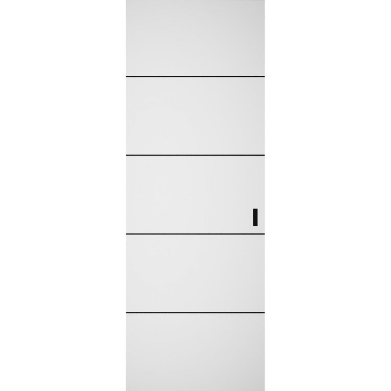 Grange cachée | Planum 0015 | Portes robustes avec finition | Ensemble coulissant Magic, Blanc, 42 po x 80 po