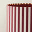 Florence Burgundy Pinstripe Linen Midi Floor Lamp-1160174375-1160174393