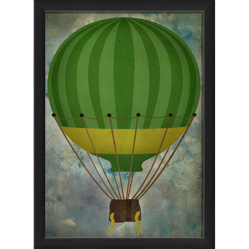 Ballon d’air chaud, impression encadrée