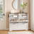 Shoe Storage Cabinet With 4 Flip Drawers