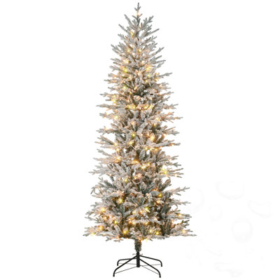7.5Ft Tall Prelit Artificial Christmas Tree