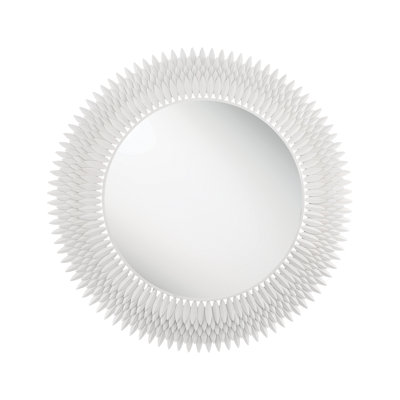 Hiren 46.75'' Matte White Mirror