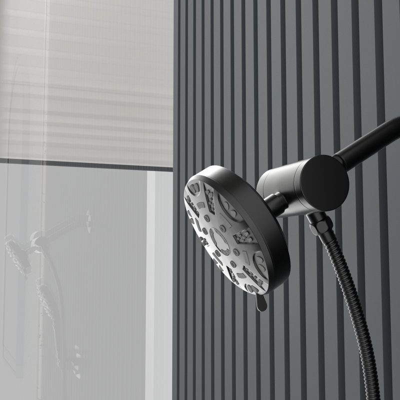 Shower Faucets & Systems Pressure-Balanced Complete Shower System with Rough in-Valve, Matte Black