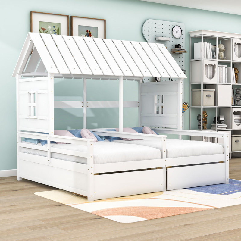 Lits plateforme Annaliz, Blanc