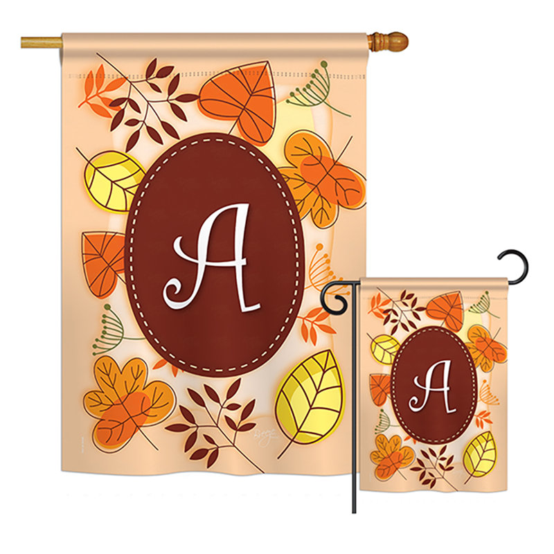 Drapeau de polyester à 2 côtés en polyester automne initial automne, A