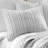 Bondi Stripe Grey Full/Queen Quilt Set