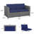 Gerdt 59.2'' Wide Wicker Loveseat with Cushions-577928204