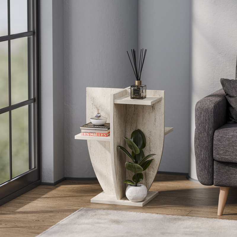 Ceki Plant Stand    , Cream