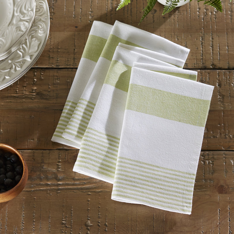 Newlyn Single Cotton Napkin, Green