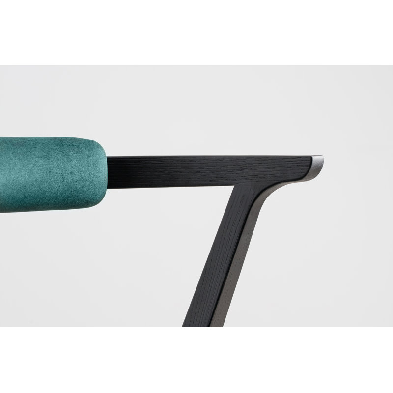 Ellis Dining Chair, Green, Black
