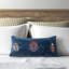 Embroidered Cotton Lumbar Pillow Cover