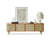 Modern Beige Solid Wood TV Stands