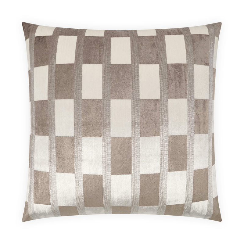 Root Square Pillow Cover & Insert, Square 20", Pearl