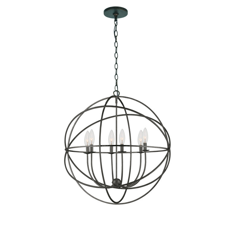 Seidl 6 - Light Dimmable Globe Chandelier