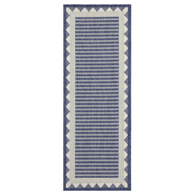 Bright WF_HAR2013 Blue 2'7" x 7'3" Indoor/Outdoor Area Rug