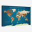 Carte du monde personnalisée avec punaise IV-636621074-637354010