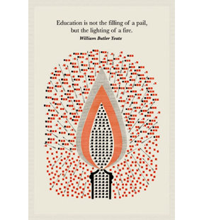 « education », impression sur toile tendue