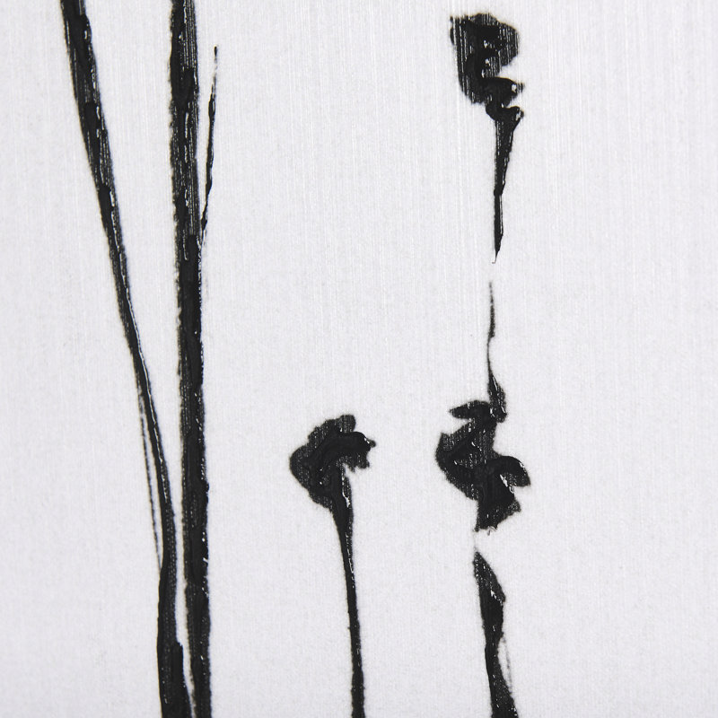 Organic Line Drawing I a Hand Embelished Textured Canvas, 50" H x 30" W x 1.5" D