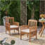 Chaise de salle à manger 2 pièces avec 2 coussins Casa Acacia
