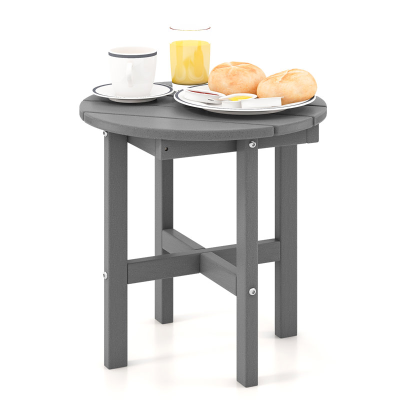 Round Outdoor Side Table , 18'' in. W 18'' in. D