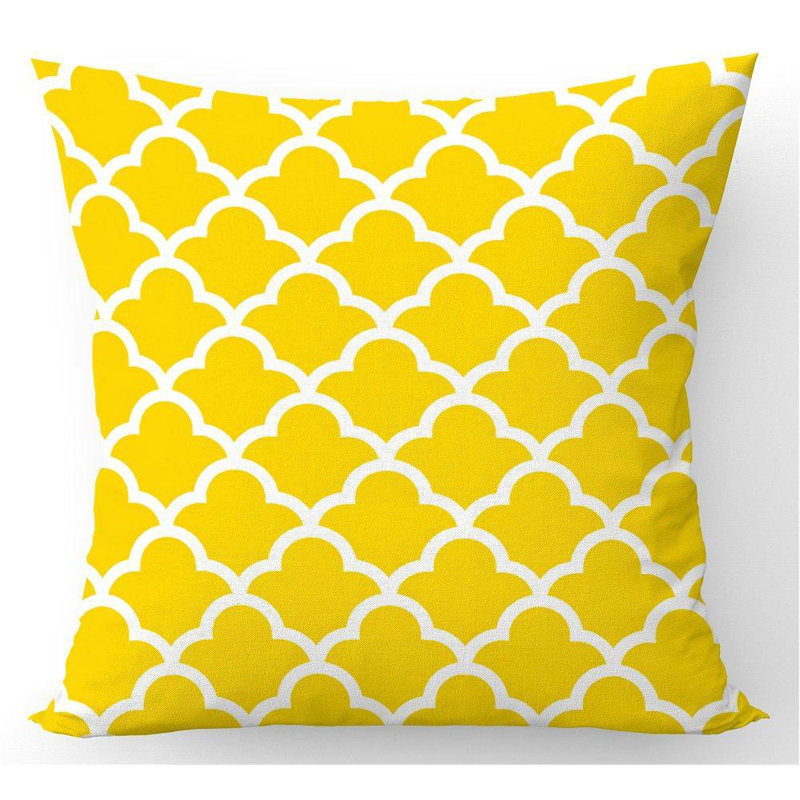 Carrie Geometric Square Cushion