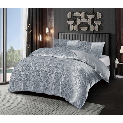 Prime Linens Microfiber Duvet Cover Set with Pillow Shams