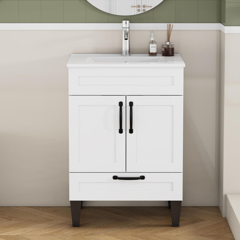 Meuble-lavabo autoportant 24 po avec lavabo 24 po