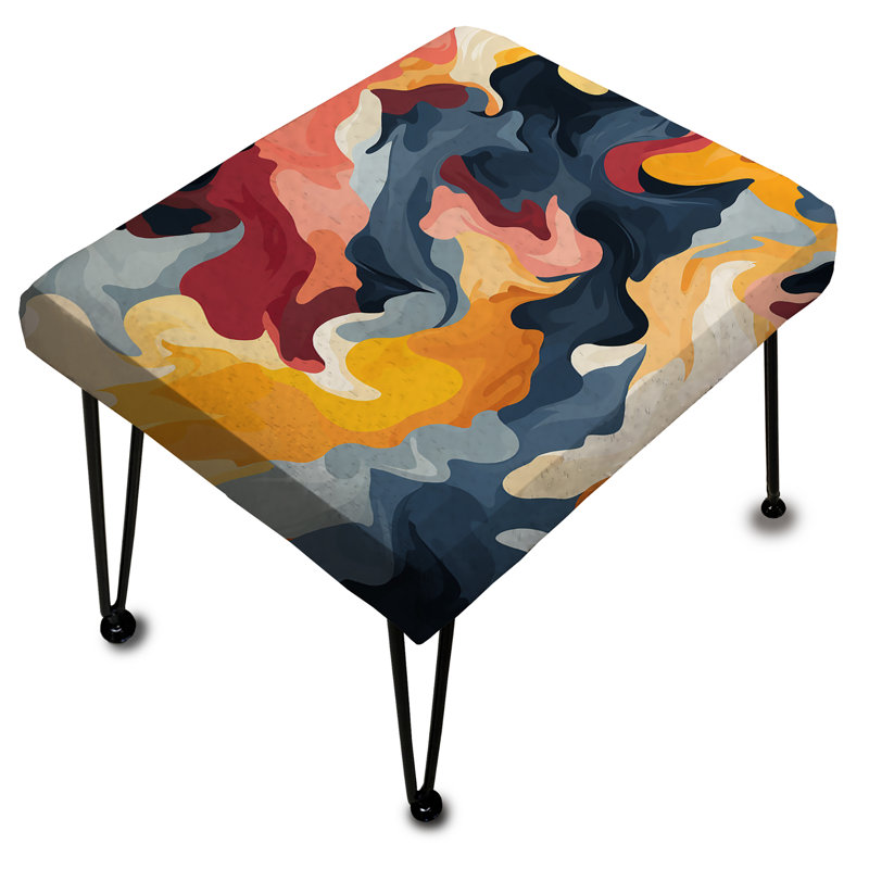 Repose-pieds artistique - Camouflage