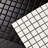 Cube 1" x 1" Porcelain Grid Mosaic Tile