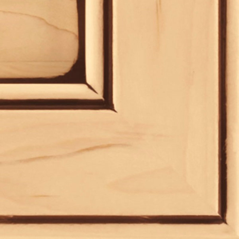 Dwelling Full Access Appingham Door Sample, Alder, Natural w/ Mocha Glaze