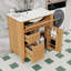 Meuble-lavabo en bois 30 po avec lavabo, tiroirs, tablette et porte-643234585-643234584