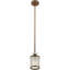 Luminaire suspendu cylindrique simple à 1 lumière avec accents de cristal Belisle-561571439