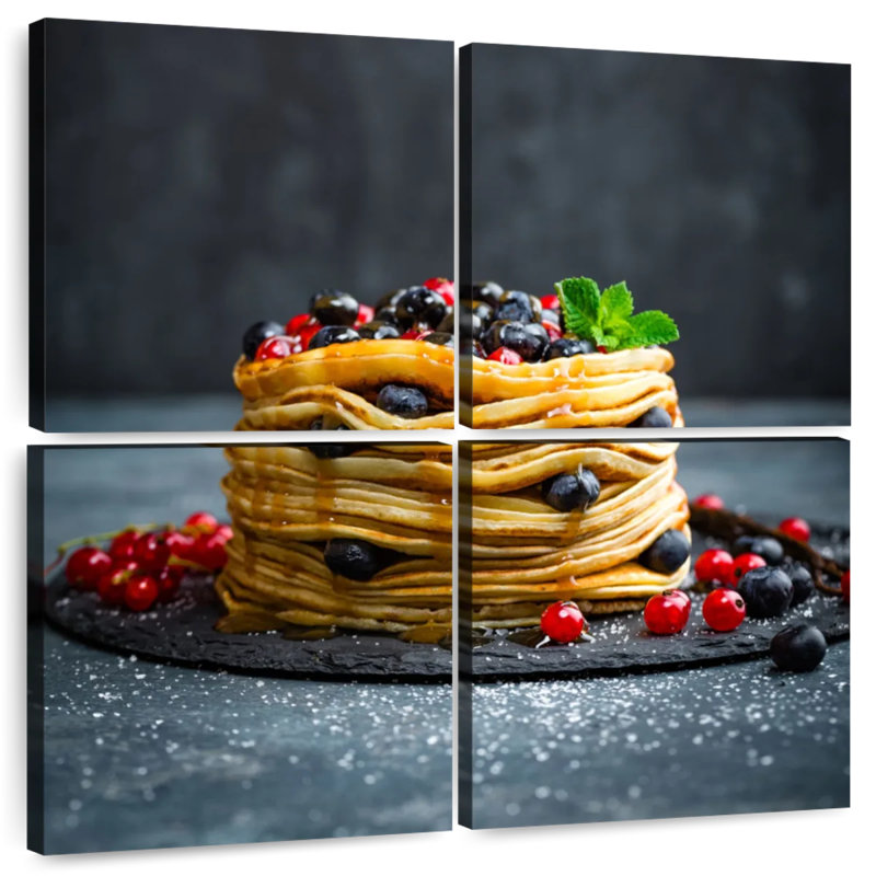 Yarlin Fluffy Blueberry Pancakes, 26" H x 26" W