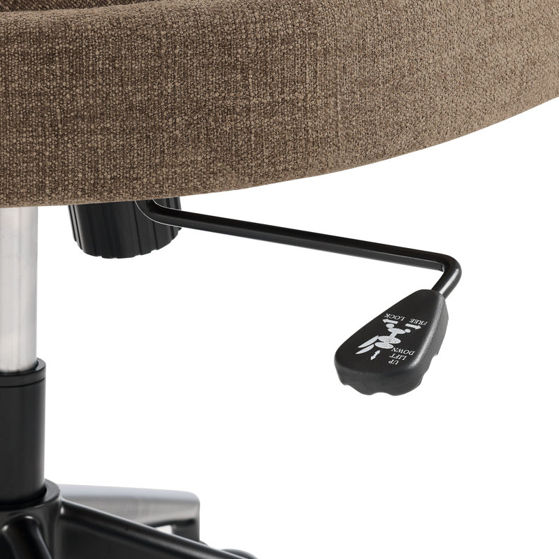 Pinnacle Upholstered Office Chair, Mocha