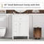Ensemble de meuble-lavabo simple 24 po avec 3 tiroirs et une armoire 24 po-184031637-184031638